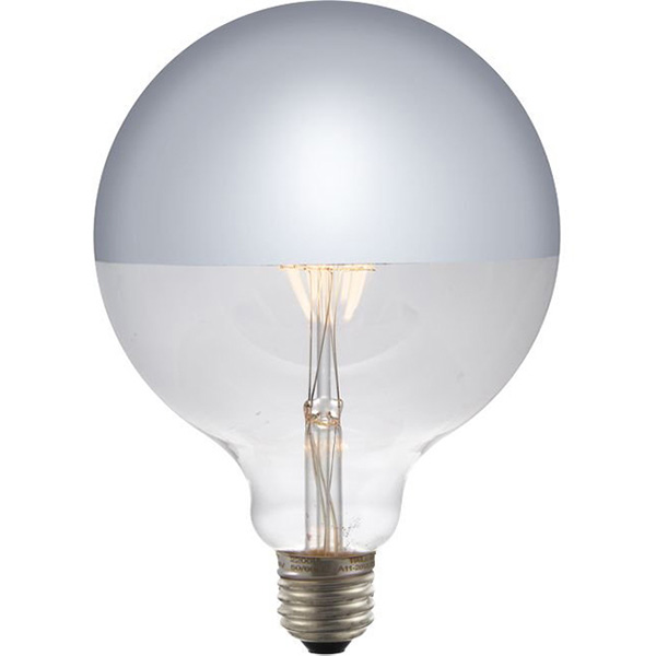 SPL filament globe kopspiegellamp 125mm 6,5W E27 230V 2500K kleur 9