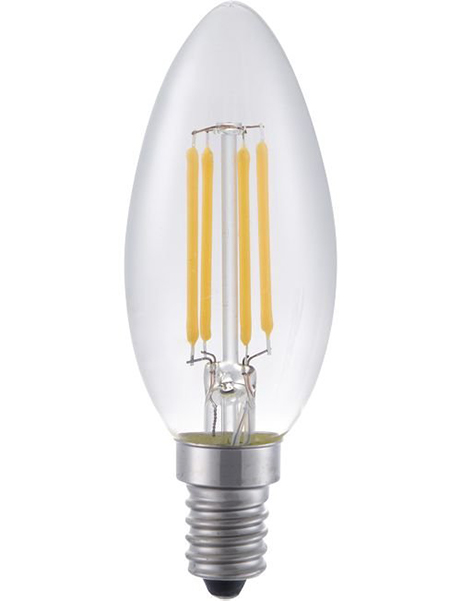 eetlust Leeuw retort SPL filament LED kaarslamp 4W E14 230V 2200K kleur 822 helder dimbaar 