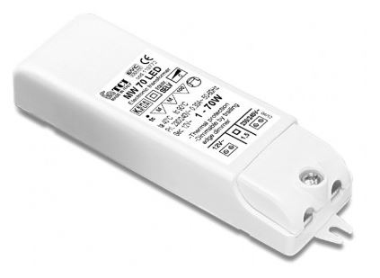LED voeding - compact - rond, in 230V AC - uit 12 Volt DC, 25 Watt -  2,09A, IP67