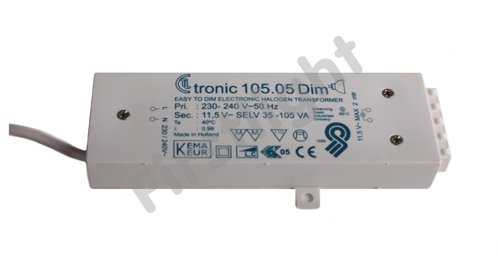 105.05 elektronische halogeen transformator 12V 35-105W |